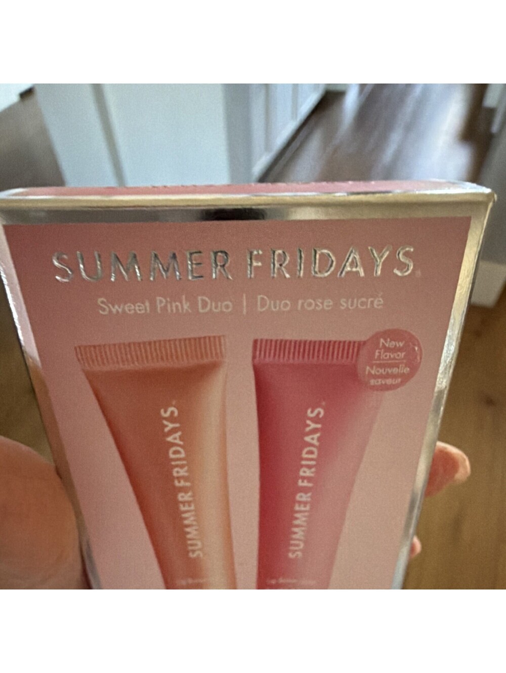 SUMMER FRIDAYS Sweet Pink Duo Hydrating Lip Balm Birthday Cake Strawberry - Picture 2 of 5